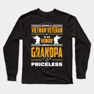 Vietnam Veteran Grandpa Long Sleeve T-Shirt